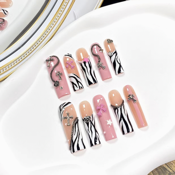 Press on Nails , Matte Acrylic Full Cover Nails, Ballerina Coffin Short Press-on Nails Medium With 7g Nail Tips Glue for False Nail Art,14 Color Fake Nails For Women Girls Nail DIY